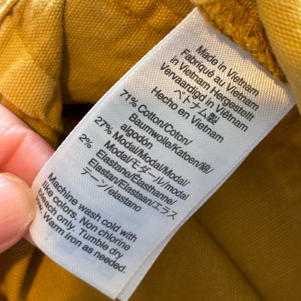 Point Sur Yellow Pants Crop Wide Leg 28 - Picture 8 of 8